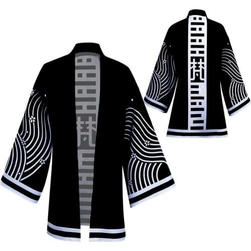 Anime Tokyo Revengers Senju Kawaragi Cosplay Cloak Costume Outfit Wakasa Imaushi Brahman Rindou Haitani Kimono Jacket Halloween