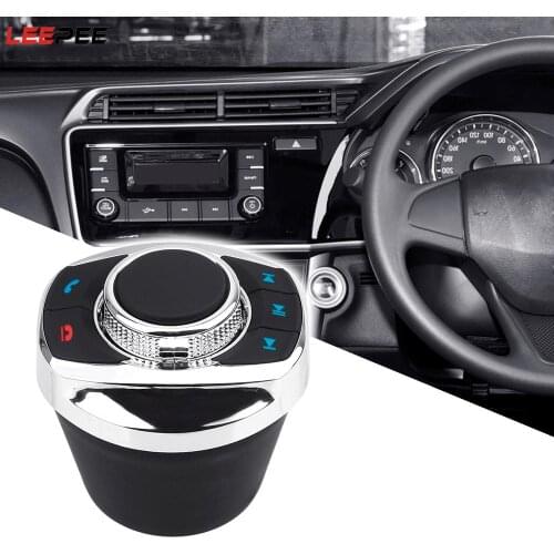 LEEPEE Car Wireless Steering Wheel Control Button Cup Shape For Car Android Navigation Player with LED Light 8 Keys Function
