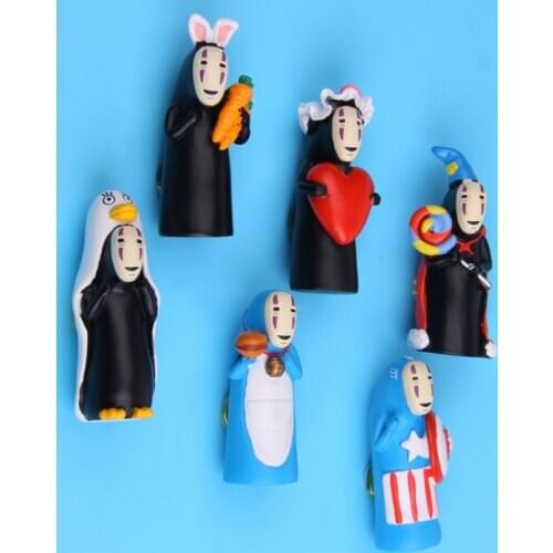 Creative Cartoon No Face Refrigerator Magnets The Japanese Anime Spirited Away Cute Magnets for Fridge Home Decor Accessories
