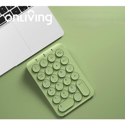 Foldable Portable Slim Mini Number Pad, 22 Keys Bluetooth Wireless USB Numeric Keypad Keyboard For All Types Of Laptop Office