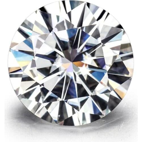 Wholesale Price Per Carat Small Size Round Shape Diamond 3EX VVS Moissanite Loose Gemstone