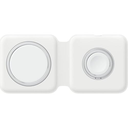 Original Magnetic Duo Charger For iPhone 12 Pro Max 12 Mini 15W Qi 3.0 Wireless Fast Charging For Airpods Watch