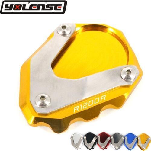 For BMW R1200R R1200 R R 1200R 2006-2014 Motorcycle CNC Kickstand Foot Side Stand Extension Pad Support Plate Enlarge Stand
