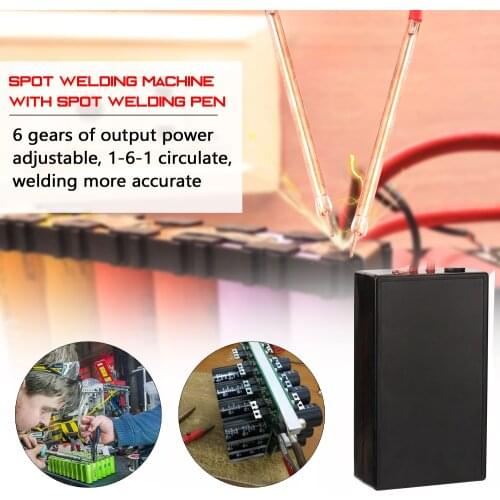 Portable Spot Welder Handheld 6 Gears Adjustable Mini Spot Welding Machine for 18650 Battery Spot Welder Spot Welding Machine