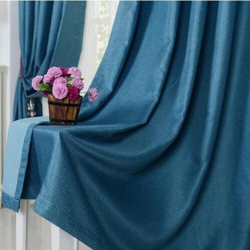 Modern Blackout Window Curtains for Living Room The Bedroom Solid Linen Home Decor The Curtain Drapes for Door