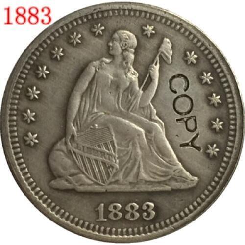 USA 1883 LIBERTY SEATED QUARTER DOLLARS COPY COINS
