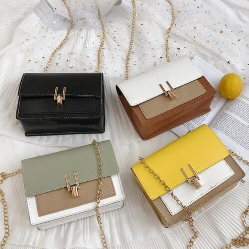 Fashion 2020 Mini PU Leather Ladies Shoulder Bags Chain Womans Crossbody Bag Fashion Messenger Female Coins Tote