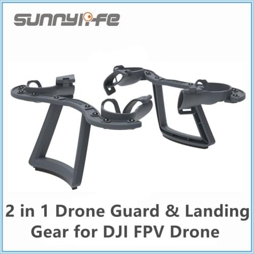 Sunnylife Heightening Landing Gear & Drone Guard Accessories for DJI FPV 2 in 1 Quick-Release Stable and Safe Landing Protector