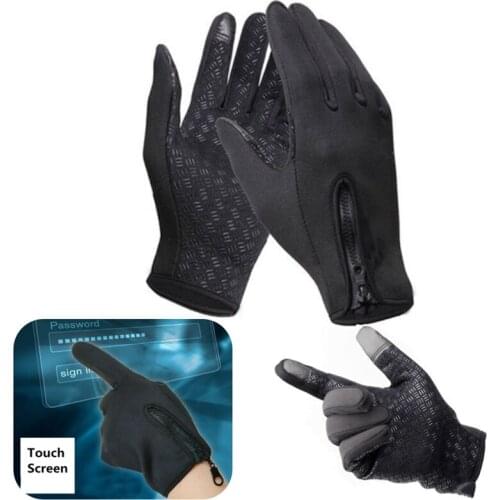 2021 Touch-screen Bike Gloves Winter Thermal Windproof Warm Full Finger Anti-slip Cycling Glove Men Women Outdoor Bicycle Gloves