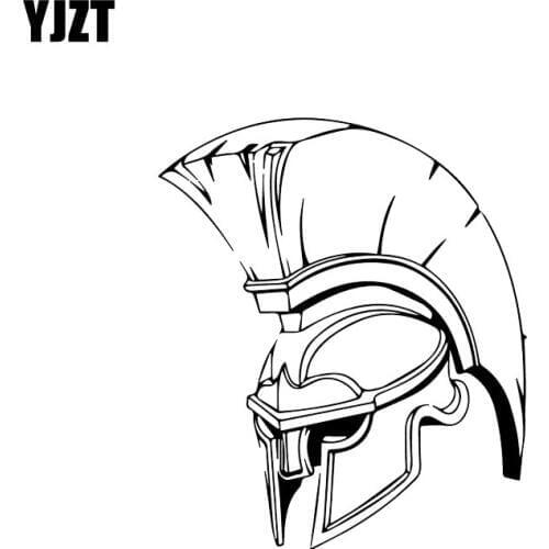 YJZT 10.5*12.4CM Brave Roman Fitness Soldier Covering The Body Fashion Car Sticker Decal Black/Silver Vinyl C20-1658
