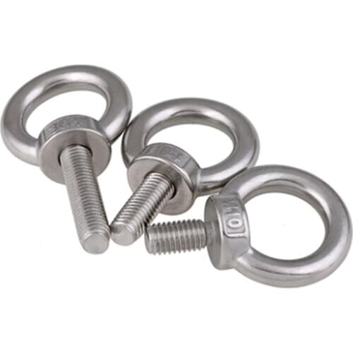 1pcs M3-M24 GB 304 stainless steel rings screws extension rings bolts rings lifting rings screws