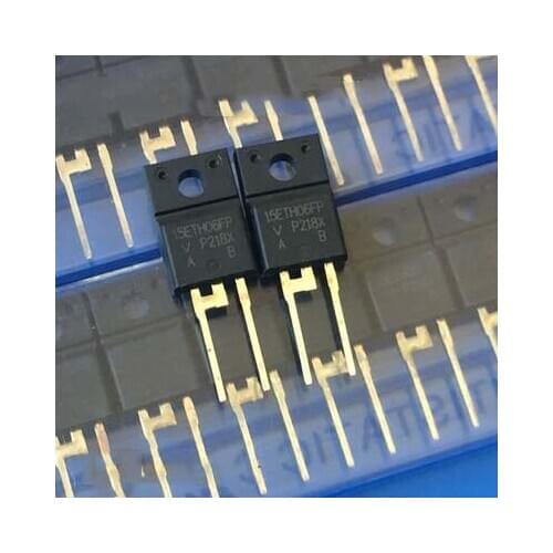 10pcs/lot 15ETH06FP 15ETH06FPPBF TO-220F 600V 15A USED TO-220