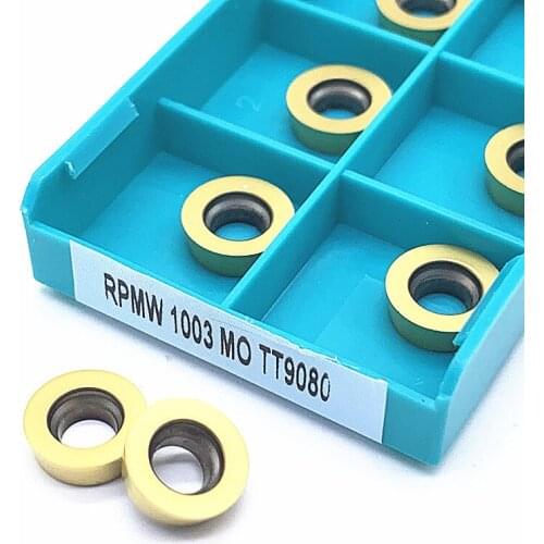 10PCS RPMW1003MO TT9080 Carbide Insert Lathe Milling Mill cnc tools milling cutte|Turning Tool| - AliExpress
