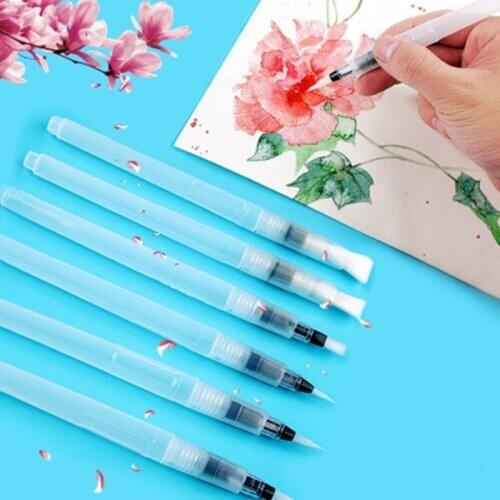3PCS Portable Water Color Brush Soft Markers Paint Brush Watercolor Brush Pen for Beginner Painting Drawing Art Supplies
