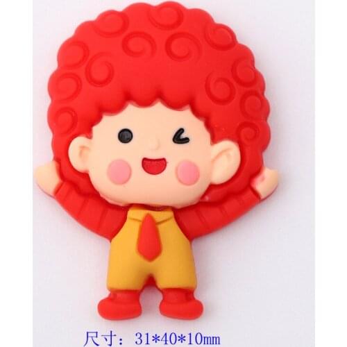 5Pcs Cartoon Resin Hair Girl Flatback Resin Cabochon Jewelry Making Scrapbooking Phone Decoration Accessories DIY Crafts