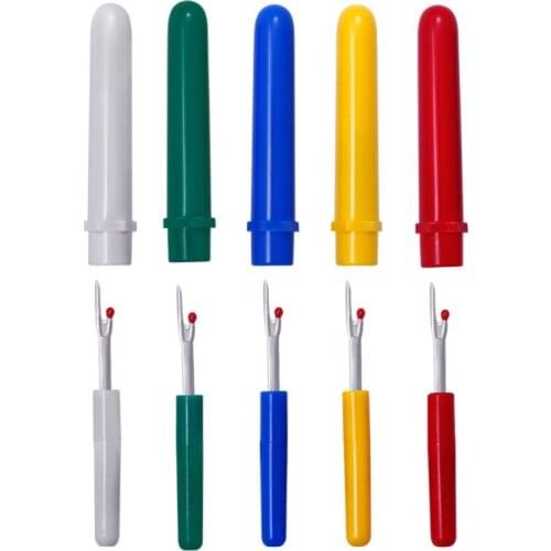 5Pcs Plastic Handle Seam Ripper Sewing Tool Needle Craft Thread Cutter Stitch DIY Apparel Fabric Accessories