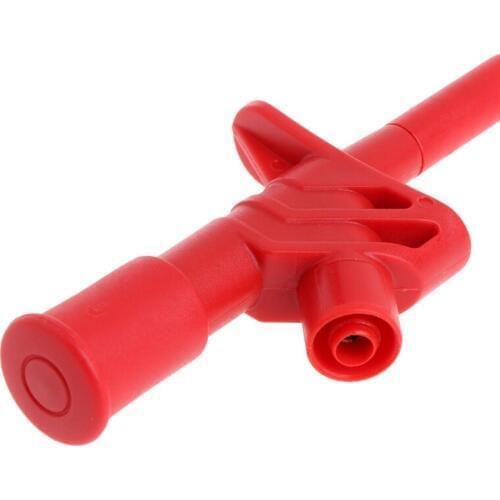 AIMOMETER 2 Pcs Insulated Test Hook Clip 1000V 10A Flexible Probe High Voltage 4mm Socket