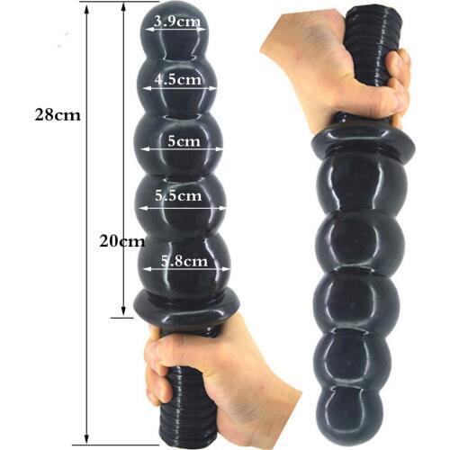 Big dildo thick 5 beads anal huge dildo no vibrator butt plug ball anal plug sex toys for women men adult bdsm games product