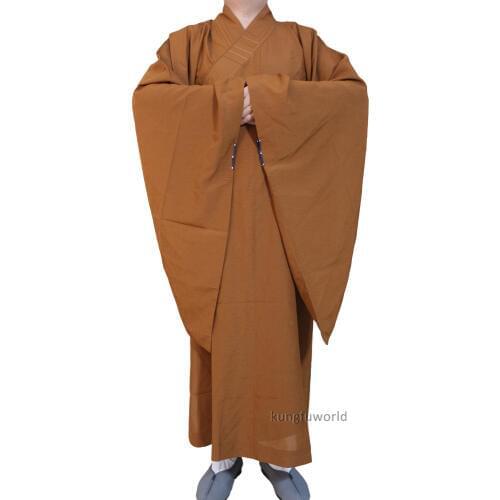 Top Quality Buddhist Robe Shaolin Monk Dress Meditation Clothing Kung fu Suit Unisex