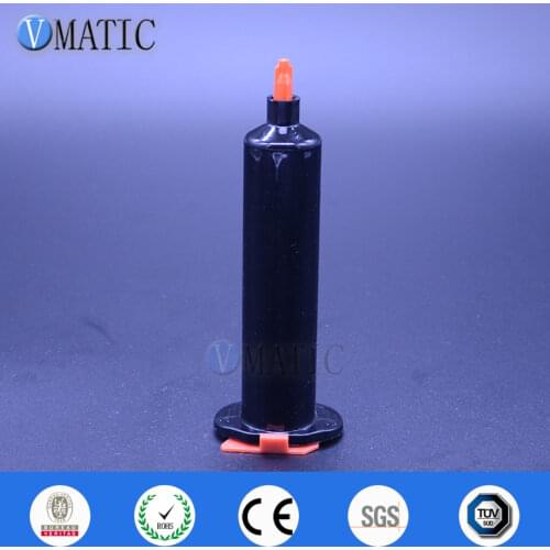 Free Shipping Wholesale 500 Sets 30cc/ml Black Glue Dispensing Pneumatic Cylinder UV Syringe Barrel With Piston & Stopper