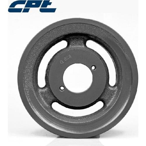 CPT 2BK65H v belt pulley, Cast Iron, B Belt Section, 2 Grooves, H bush required, 6.25"OD, ISO9001 certified 2BKH Pulley
