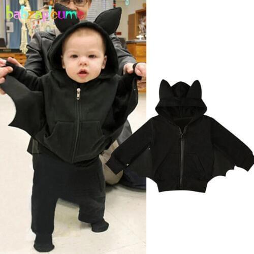 Children Outfits Halloween Costume Spring Fall Bat Kids Jackets For Baby Boys Girls Outerwear Cute Hooded Toddler Coats BC1439-1