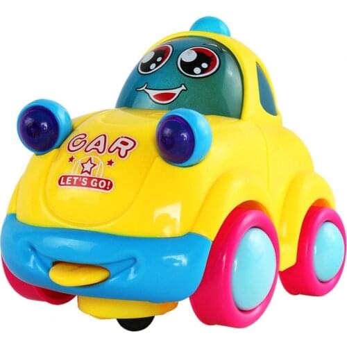 Baby Cute Cartoon Multifunctional Universal Wheel Toy Car with Sound Light