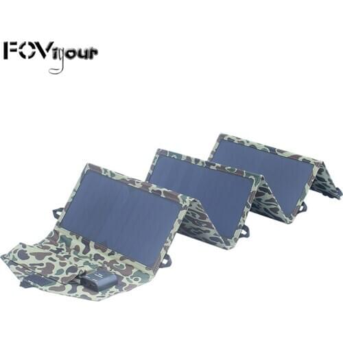 FOVigour New Product 40W Output USB Travel Camping Solar Panel Charger For Solar Charger For Cell Phone