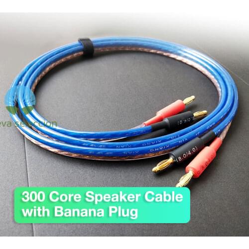 HiFi Speaker Cable 1m 1.5m 0.5m Banana Plug Connector Speaker Wire Cord Hi Fi Audio Cable High End for Audiophile (single cable)