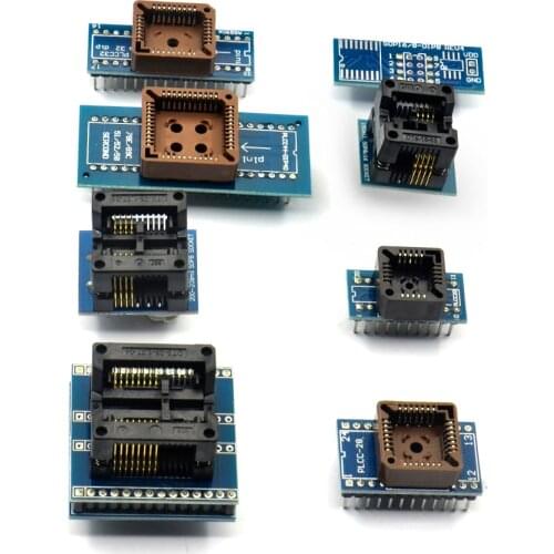 Best quality Socket Kit SOP8+SOP16 +PLCC32 +PLCC44 Adapter for TL866CS TL866A RT809H Programmer