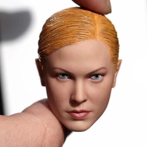 1/6 Scale Girl T-X Head Sculpt Kristanna Loken Female Soldier Head Carving for 12in Phicen Tbleague Action Figure