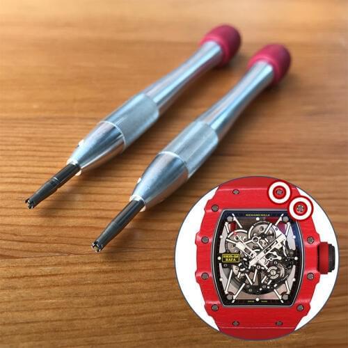Steel 4/5 prongs rm screwdriver for Richard Mille watch bezel / case back screw parts tools