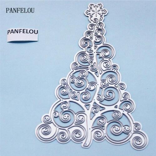 PANFELOU Metal craft Snow tree paper die cutting dies for Scrapbooking/DIY Easter wedding Halloween cards Hand account