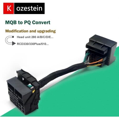 MQB to PQ Adapter RCD330 MQB to PQ Converter Plug