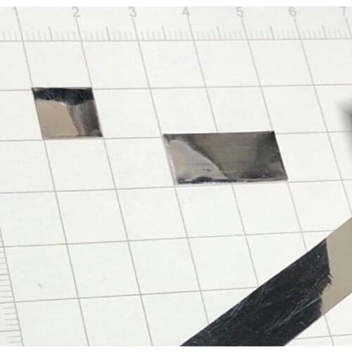High Purity Platinum Metal Sheet 10*10*0.1 mm