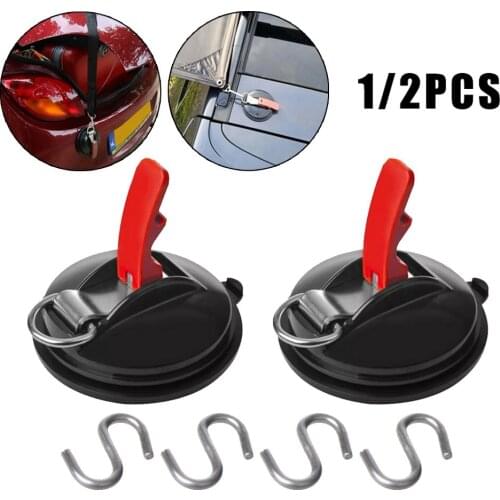Outdoor Tents Car Mount Luggage Suction Cup Anchor With Securing Hook Tie Down Camping Tarp Universal Accessory