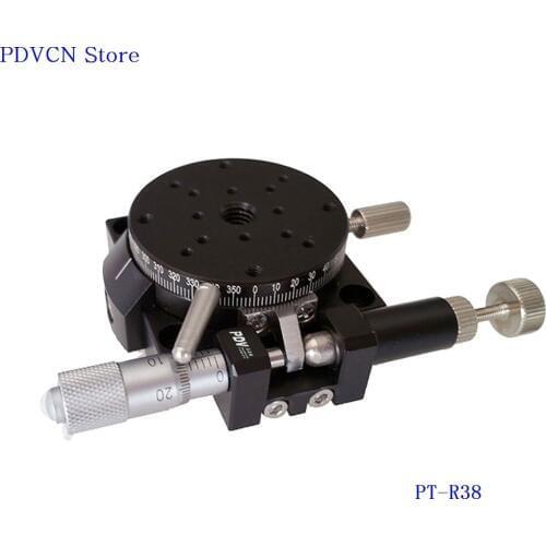 PT- R38/R60/R80/R100/R125 R Axis Manual Rotary Stage Rotation Stage Rotating Platform 360 degree rotary table
