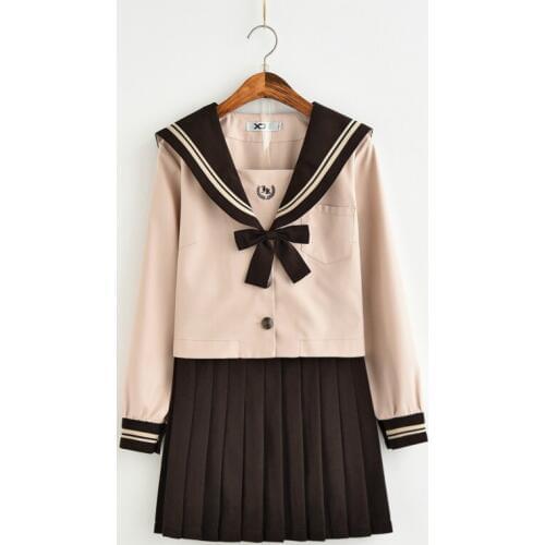 School uniforms New Japanese Fashion Elegant Long-sleeved JK Uniform Sailor Suit Schoolgirl Uniforms Set