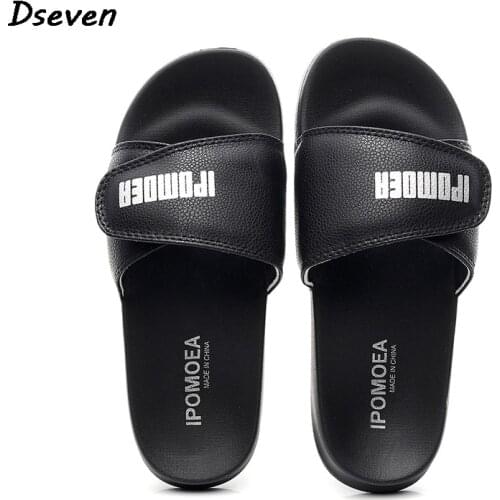 Women Sandals Female Summer Indoor Slippers New Lazy Velcro Beach Flip-flop Fashion Outside Woman Beach Platform Sandals