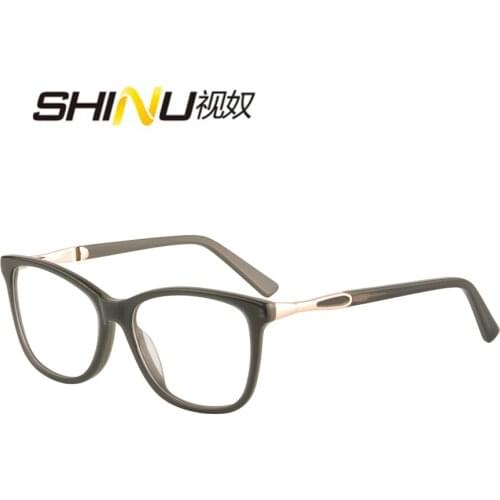 SHINU customized glasses women acetate eyewear anti blue rays photochromic polarized sunglasses prescription glasses men women