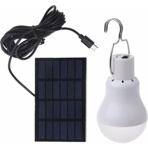 Solar panel LED bulb LED Solar Lamp Equivalent 15w Solar Power 130lm LED Light Outdoor Solar Lamp Spotlight Garden Light