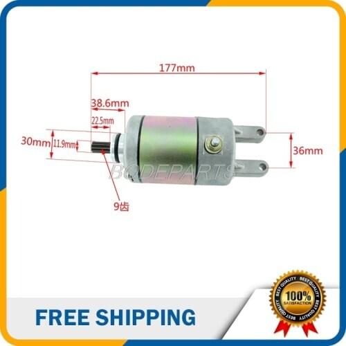 For Feishen 300 Water-cooled Start Motor Fits For Feishen Linhai 250cc 300cc Scooter And ATV Engine Free Shipping
