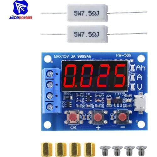 Diymore ZB2L3 1.2V 12V 18650 Li-ion Lithium Battery Capacity Tester Resistance Lead-acid Battery Capacity Meter Discharge Tester