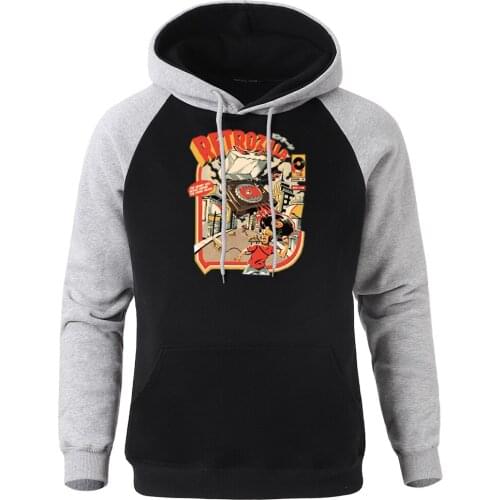 Angry Record Player Clothing Hoodie Men Retro Music Box Pattern Tracksuits For Mens Funny Cool Comfortable Pullover Male