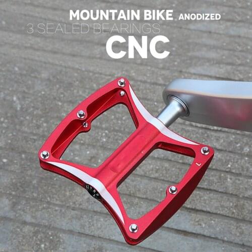 MTB Bike Pedals Universal Flat Bike Pedals Aluminum Alloy 3 Sealed Bearing Road Bike Pedals Wide Platform Accessories Part