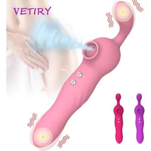 Vagina Sucking Vibrator Oral Sex 10 Speed Dildo Vibrating Sex Toys For Women Nipple Clit Sucker Suction Clitoris Stimulation