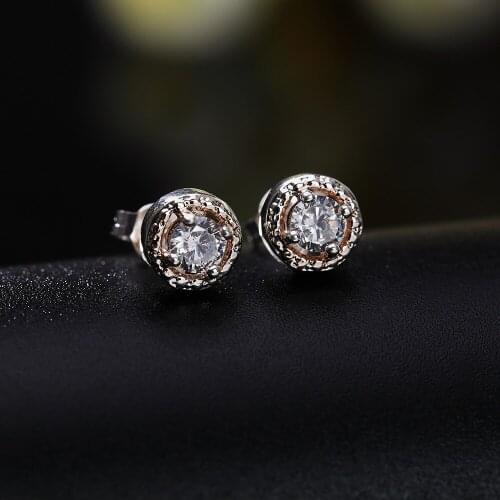 Hot Popular diamond 925 Sterling Silver personality Earrings for Women party Jewelry crystal Ear studs fashion Christmas Gifts