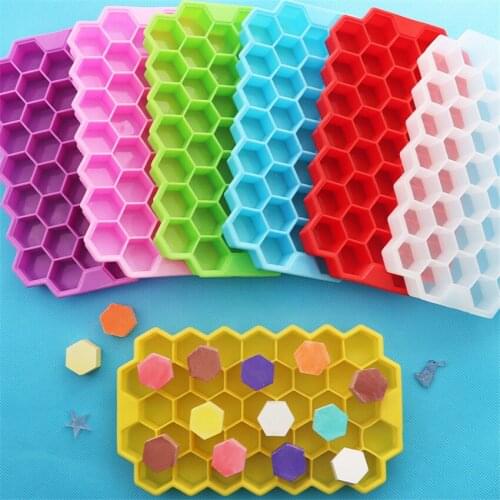 1PC Silicone Cake Moulds Honeycomb Shaped Chocolate Mold Pastry Ice Cube Tray Mould Ice Maker Molds Kitchen DIY Baking Tools