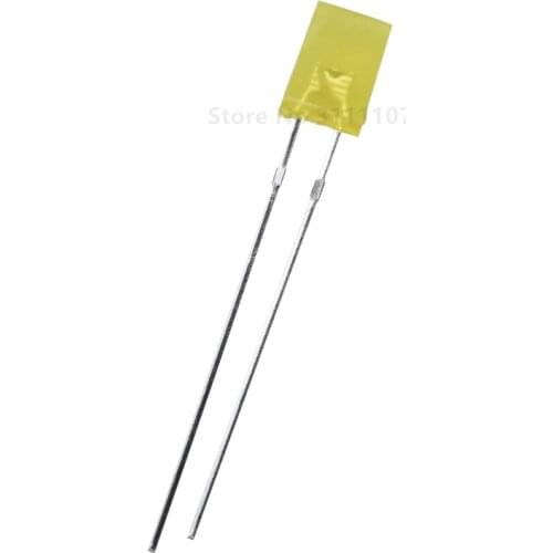 100PCS/LOT 2*5*7mm Square LED Yellow light-emitting diode 2X5X7 LED Diode