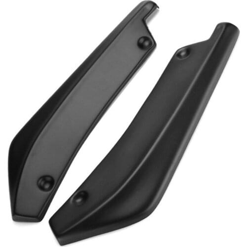 2pcs Universal Car Rear Bumper Carbon Fiber Lip Angle Splitters FOR Subaru Suzuki Toyota Camry Corolla RAV4 Yaris Highlander